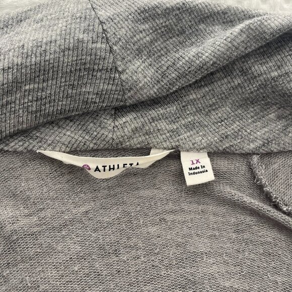 Athleta Gray Cardigan SZ 1X - Picture 3 of 6